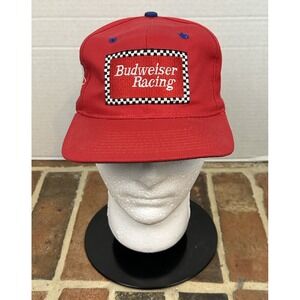 Vintage 90s Nascar Budweiser Racing Bill Elliott #11 Red Mens Snapback Hat Cap